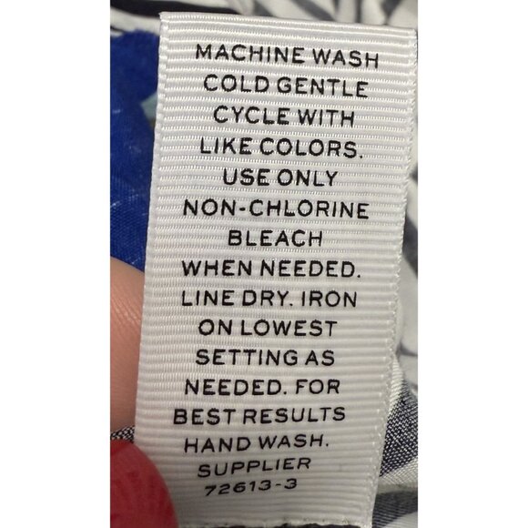 Stylus Womens Floral Stripe Asymmetrical Hem Kimono Sleeve Top 2X Boho Flowy - Picture 7 of 7